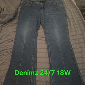 Denim 24/7 Women's Flare Jeans in Blue